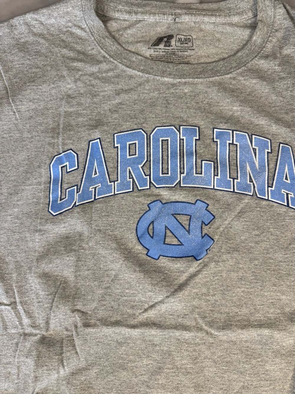 Russell Athletic North Carolina Tar Heels T-Shirt Size XL Grey
